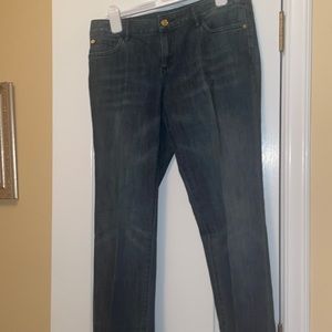 Michael Kors Dark Denim Flare Jeans